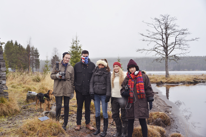 En liten gruppbild nere vid sjön :) Från vänster; Jack Bushell, Ethan Wroth, Danielle Pyne, jag och Mollie Power.